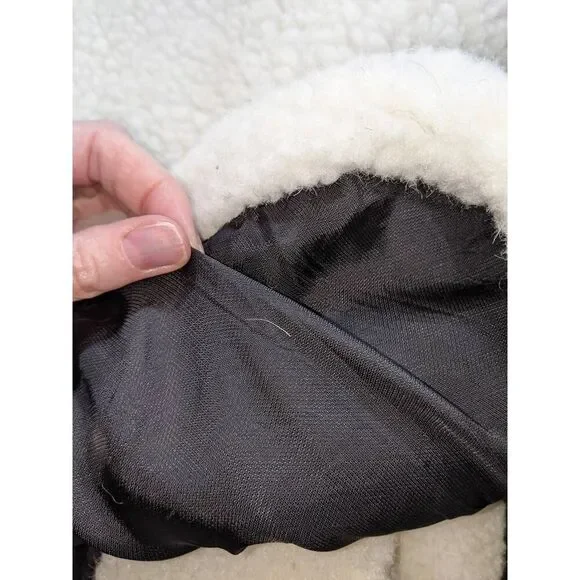 NWOT 100% Natural Sheep WOOL MEDIUM WEIGHT HK brand teddy bear coat. - Picture 14 of 16